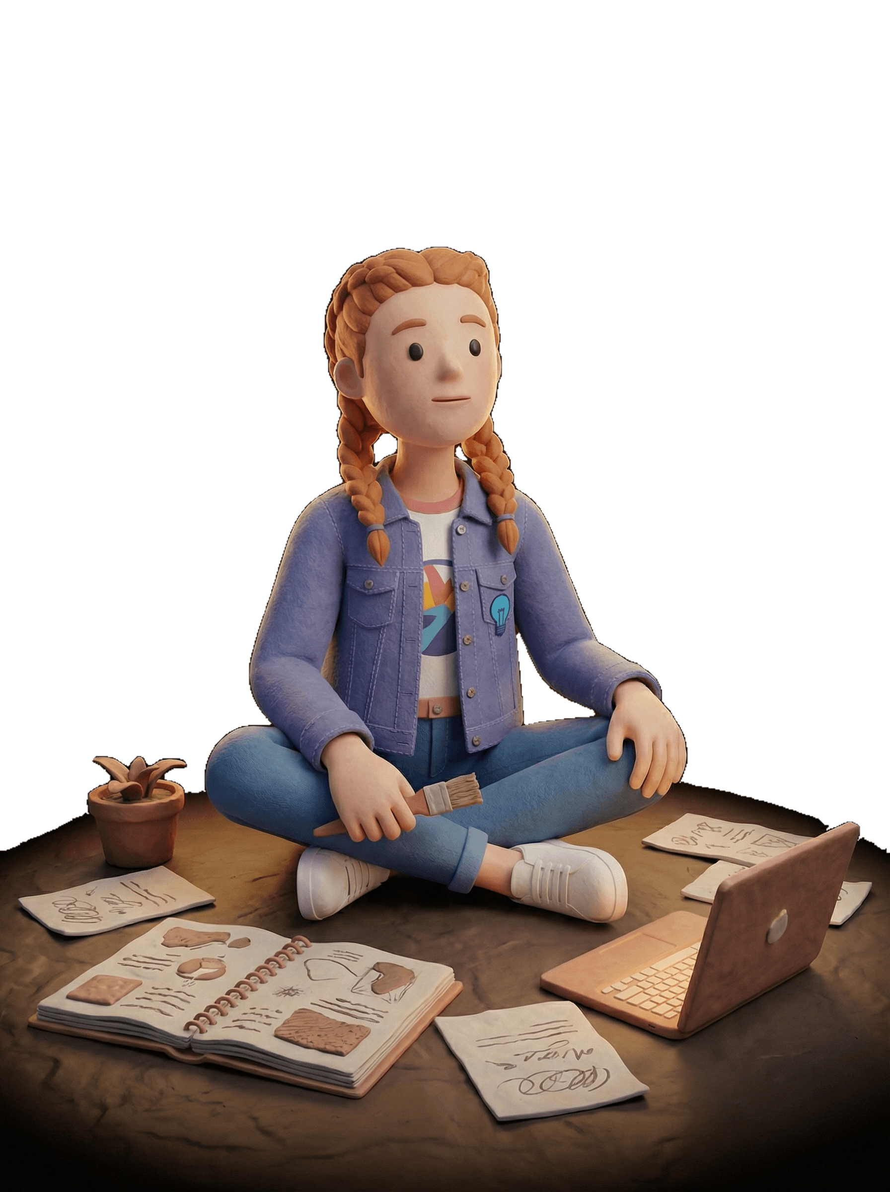 Tres estudiantes en grupo pero separados